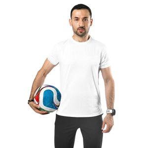 Mens <b>White</b> Crew Neck Short Sleeve T Shirt <b>Plain</b> Basic Casual <b>Tee</b> Comfortable Breathable Lightweight Sportswear Top Blank - Product Image 1