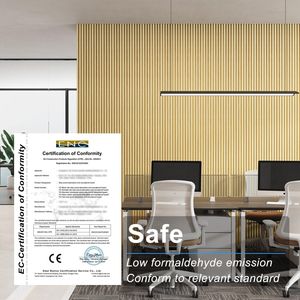 4 confezioni 94.5 pannelli in legno massello di rovere \ "X 5.7 \" per decorazione di interni da parete pannelli acustici in legno per TV sfondo vivente - Product Image 5