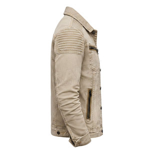 Washed Men Jean <b>Jackets</b> Casual <b>Slim</b> <b>Fit</b> Men Jean <b>Jackets</b> OEM Bulk Supply Winter <b>Jacket</b> Men Jeans <b>Jacket</b> - Product Image 3