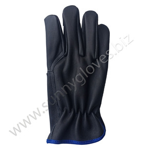 Gants de travail robustes en cuir de vachette – Gants de chauffeur pour la conduite de camions, le jardinage, avec fonctionnalité tactile disponible - Product Image 4