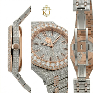 Reloj Mecánico de Lujo con Moissanita, Probador de Diamantes, Bisel de Acero Inoxidable, Estilo Rapero, Diamantes VVS, Cristal de Zafiro, Mariposa - Product Image 3