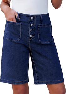 Short de bain pour homme à taille mi-haute avec cordon de serrage, couleur unie, respirant, séchage rapide, écologique, 100% coton, short décontracté type bermuda - Product Image 5