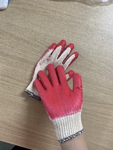 Gants de sécurité vietnamiens en coton tricoté avec revêtement en latex, anti-coupure, antidérapants, réutilisables, avec poignet en caoutchouc, jauge 10, pour la protection au jardinage - Product Image 6