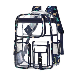 Sac à dos professionnel portable, résistant à l'eau et antivol, en PVC, pour l'été/le printemps, avec fermeture éclair et bandoulière arquée - Product Image 2