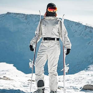 Traje de Esquí de Una Pieza para Mujer, Diseño Asimétrico, Mono Utilitario, Impermeable, Aislado, Traje de Nieve, Chaqueta de Snowboard para Invierno - Product Image 2