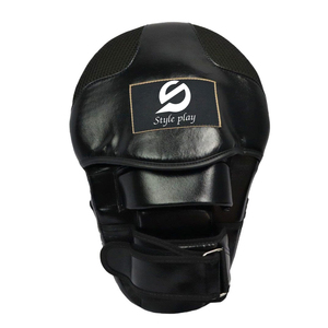 High Quality PU Leather Lightweight <b>Hook</b> Loop Closure Boxing Focus Pads Professional Made PU Leather Focus Mitts - Product Image 2