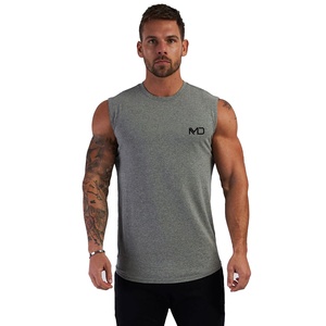 Custom Manufacturer Premium Cotton Mens Tank Top Loose Fit Fitness Mens Undershirts Sleeveless Plain Color Mens Tank Top - Product Image 3