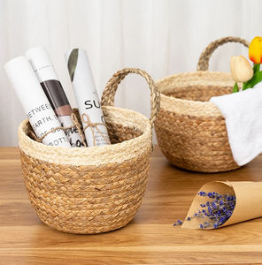 Seagrass Foldable Eco-Friendly <b>Hanging</b> Garden <b>Storage</b> <b>Baskets</b> Indoor/Outdoor Planter Stand with Flower Pot or Sundries <b>Storage</b> - Product Image 3