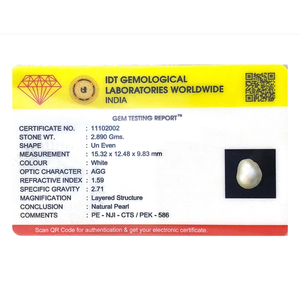 Natural AA Freshwater Keshi Pearl 14.45 Carat Loose Gemstone for Fine Jewelry - Product Image 4