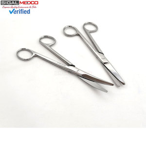ชุดกรรไกรผ่าตัด 2 ชิ้น ขนาด 6.75 นิ้ว แบบตรงและโค้ง ยาว หนา แข็งแรง แม่นยำ ใช้งานด้วยมือ ได้รับการรับรองมาตรฐาน CE ระดับ I ผลิตด้วยวัสดุคุณภาพพรีเมียม - Product Image 4