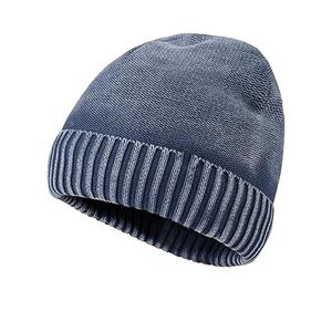 Acheter bonnet d'hiver personnalisé en coton de haute qualité pour hommes et femmes bonnet tricoté à bas prix bonnets lavés tricotés unis 2025 - Product Image 5