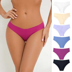 Sexy Lingerie Women's <b>Underwear</b> Transparent Bikini Panties low-waist G-<b>String</b> Thongs & Open Front Design - Product Image 2