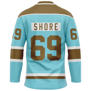 Maillot de hockey sur glace respirant pour adultes, design personnalisé, sublimation, polyester doux, vêtements de sport, coupe classique - Product Image 3