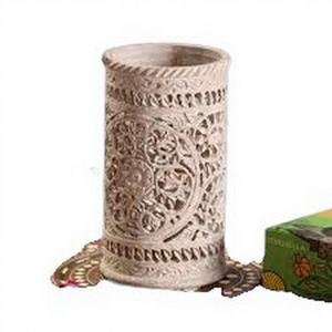 Jarrón de Piedra Sosa de Lujo Tallado a Mano, Jarrón Decorativo de Piedra Natural para Exportación - Product Image 2