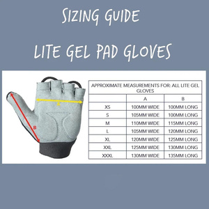 Customized Design Synthetic Leather Wheelchair Cycling Gloves Adjustable Wrist Half Finger Gel <b>Padded</b> Safety Gloves Gym Sports - Product Image 6