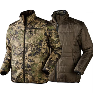 Veste de chasse pour adultes personnalisée de haute qualité, en softshell imprimé, coupe-vent, respirante, imperméable et isolée, avec logo frontal, pour l'automne et l'hiver - Product Image 1