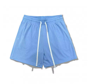Shorts en toile blanche pour hommes et femmes, taille élastique, respirant, style vintage, décontracté, sport, séchage rapide, anti-UV, léger, couleur unie - Product Image 1