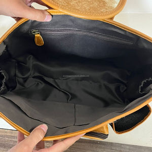 Sac à langer de haute qualité, personnalisé, en gros, avec organisateur pour poussette, porte-biberons isothermes, sac à main en cuir de vache fait à la main pour maman - Product Image 6