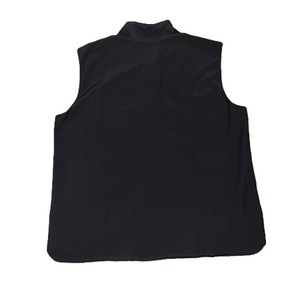 Gilet de travail pour homme en softshell noir personnalisé, entièrement zippé, multi-poches, coupe-vent sans manches, style décontracté chic - Product Image 4