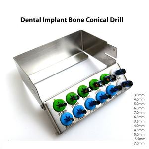 12-Piece Steel Conical Drill Stopper Kit for Dental Implants Trephine <b>Punch</b> Expander Compression Drills with Integral Stoppers - Product Image 2