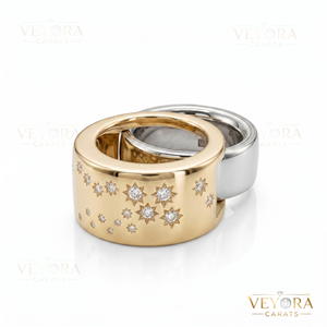 แหวนเงินแท้ 925 ประดับโมอิสซาไนต์ลายกลุ่มดาว เครื่องประดับหรูหรา - Product Image 4