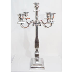 Candélabre de coulée de conception Simple polonais brillant en métal de qualité supérieure pour la maison hôtel restaurant et décoration de fête candélabre 5 Lite - Product Image 1