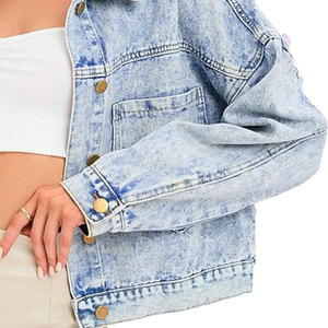 Chaqueta de Mezclilla con Piel Sintética para Mujer de las Mejores Marcas, Gran Venta, Recién Llegada, con Relleno de Algodón, Material Duradero - Product Image 6