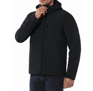 Chaqueta Softshell para Hombre con Textura Heathered, Abrigo Deportivo Melange, Colección de Ropa Exterior Elegante y de Alto Rendimiento para Clubes Deportivos - Product Image 1