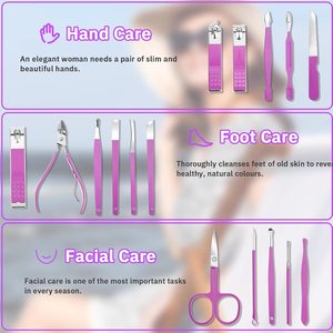Premium Manicure <b>Pedicure</b> <b>Set</b> Nail Grooming Tools Kit With Multiple Care Instruments - Product Image 5