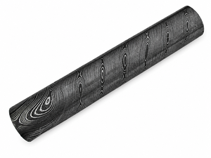 Barre ronde en acier Damas sur mesure, faite à la main, de 6 et 12 pouces de long, avec un diamètre d'environ 25,5 mm. - Product Image 4