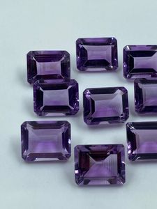 Piedra Preciosa de Amatista Natural Suelta de 27.30 Quilates, Corte Baguette de 8x10MM para la Fabricación de Joyas, R.K. GEMS & JEWELLERY - Product Image 4