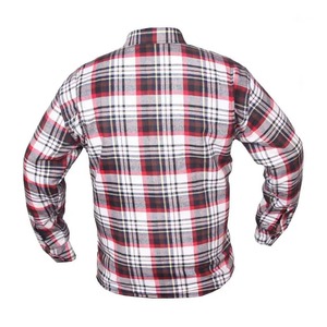 Chemise en flanelle à carreaux respirante 100 % coton pour homme, coupe oversize, manches longues, double poche, toucher doux, formelle, printemps - Product Image 5