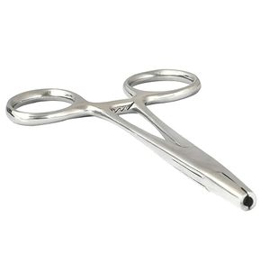 Pince à piercing professionnelle en acier inoxydable de qualité chirurgicale pour le piercing corporel du nez, des oreilles, des lèvres, du nombril, de la langue, approuvée ISO - Product Image 1
