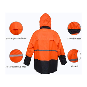 Rain Suit Professional Waterproof Rain <b>Jacket</b> and Pants Set Lightweight Outdoor Wear OEM Bulk Supply - Product Image 4