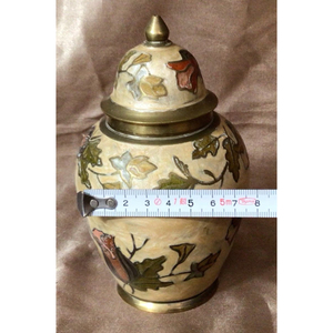 Vase Moderne en Laiton Doré Texturé, Forme de Pot à Gingembre Élégant, Vase Décoratif de Table pour Bouquet de Pivoines Artificielles, Cadeau de Mariage - Product Image 2