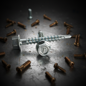 Vis autoperceuse/autotaraudeuse à tête hexagonale PDC Modèle 16, en acier au carbone zingué, classes 4.8 et 6.8, filetage grossier de 6 pouces - Product Image 1