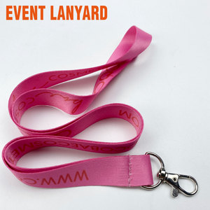 Custom Event <b>Lanyard</b> with Logo <b>Polyester</b> Sublimation Neck Strap for Festival Concert Conference Exhibition Trade Show OEM - Product Image 1