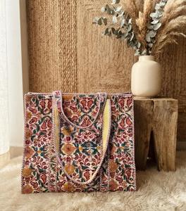Bolso Tote Floral Jacquard con Asa de Cuerda, Bolso de Hombro para Uso Diario - Product Image 3