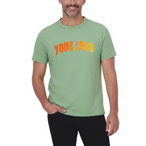 Camisetas Extra Grandes de Moda para Hombre, 100% Algodón, Logotipo Impreso DTF Personalizado, Hombros Caídos, Cuello Redondo, Manga Corta, Estilo Hip Hop - Product Image 1