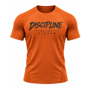 T-shirts de sport pour hommes personnalisés, anti-transpiration, séchage rapide, pour entraînement fitness, légers et respirants. - Product Image 1
