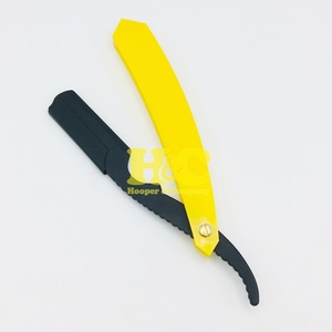 New Design Orange Handle Barber <b>Razor</b> Wholesale Rate Silver Polish Stainless Steel Handle Changeable Blade Barber <b>Razors</b> Salon - Product Image 4