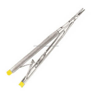 Porte-aiguilles chirurgicaux réutilisables OEM personnalisés A-1 VERITAS T/c Tip Castroviejo 13 cm pour instruments de suture |   Ensemble d'instruments ISO - Product Image 4