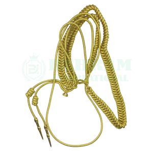 OEM Wholesale BEHRAM INTERNATIONAL High Quality Customized Tactical Uniform Gold <b>Silver</b> <b>Wire</b> Aiguillette Handmade Cords Metal - Product Image 5