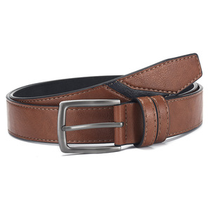 Ceinture décontractée en cuir véritable avec boucle ardillon en alliage pour hommes – Vente en gros - Product Image 4