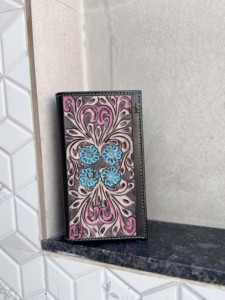 Nueva Cartera Larga para Hombre, Hecha a Mano con Grabado, Cuero Genuino, en Oferta, Moderna y Elegante, Tarjetero, Uso Diario Unisex - Product Image 1