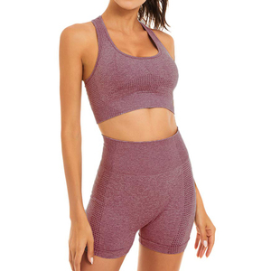 Regular Wear High Quality Soft Polyester Spandex New Style Sports Wear Newest Design Women's <b>Sets</b> 2 Piece <b>Set</b> Women - Product Image 4
