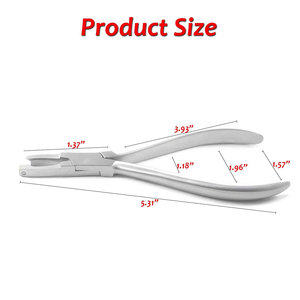 Pinzas de Dique de Goma Endodónticas Light Ivory Forceps 17.5cm de Acero Inoxidable, Pinzas Restauradoras Dentales Fabricadas en Pakistán Ariston CE - Product Image 4