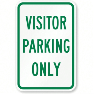 CIFbuy Señal de Tráfico Metálica Resistente a la Intemperie, Solo para Estacionamiento de Visitantes, para Uso en Interiores y Exteriores, con TikTok para Servicio de Recogida Temu - Product Image 2