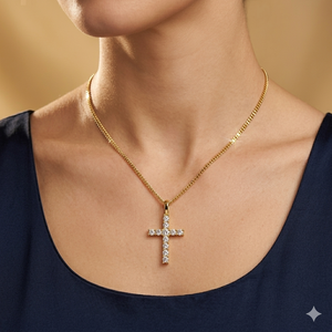 10K <b>Gold</b> Plated Wholesale Custom Jesus Cross <b>Pendants</b> Necklace Natural Brilliant Christian Religious Jewelry Fine <b>Pendants</b> Charm - Product Image 2