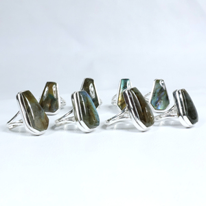 Bismillah Gems Women's Christian Gothic Boho Labradorite <b>Statement</b> Handmade 925 Silver Plated Iridescent <b>Ring</b> Fashion - Product Image 2